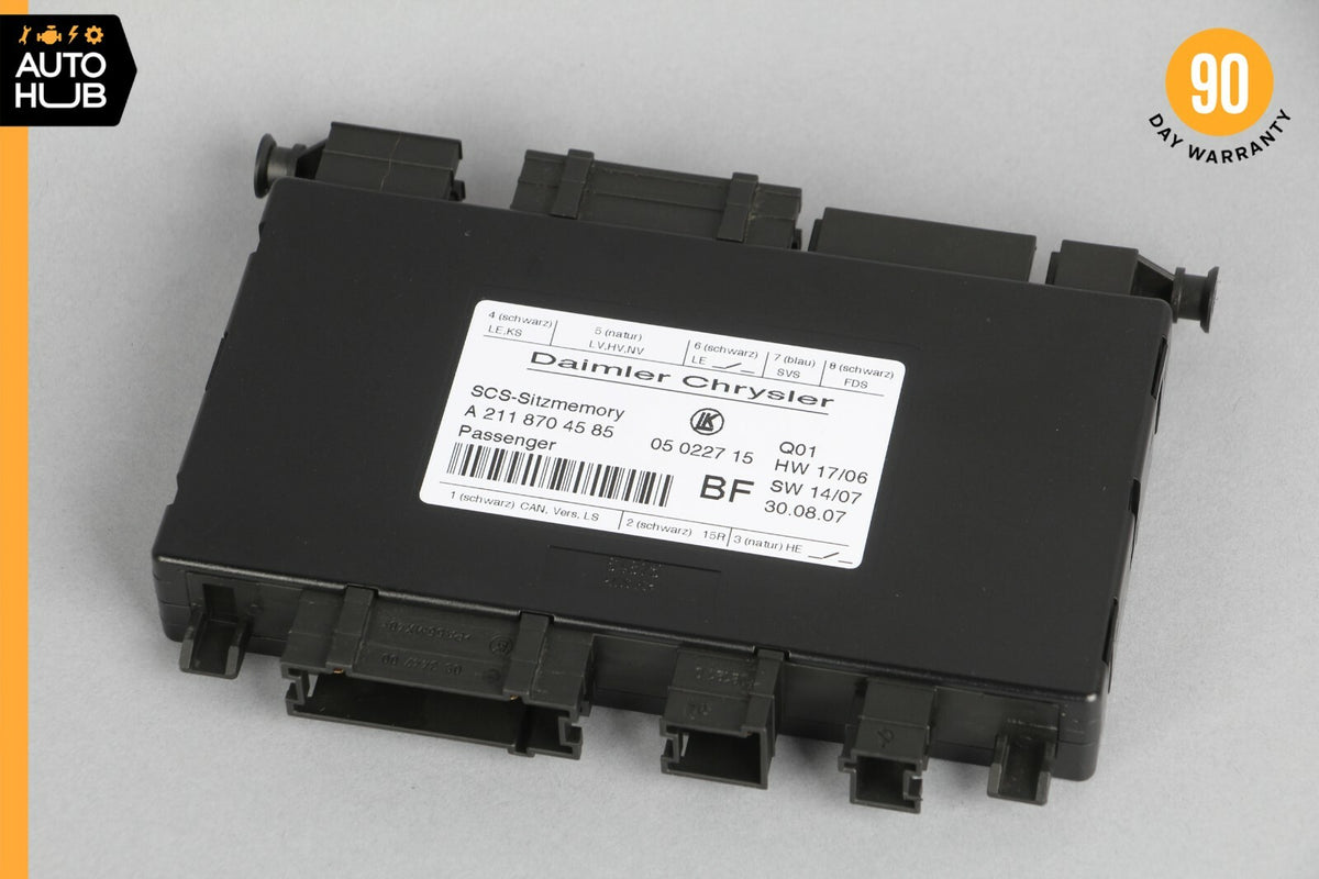 03-12 Mercedes W211 E350 CLS55 AMG SLK350 Front Right Seat Control Module OEM - photo 3