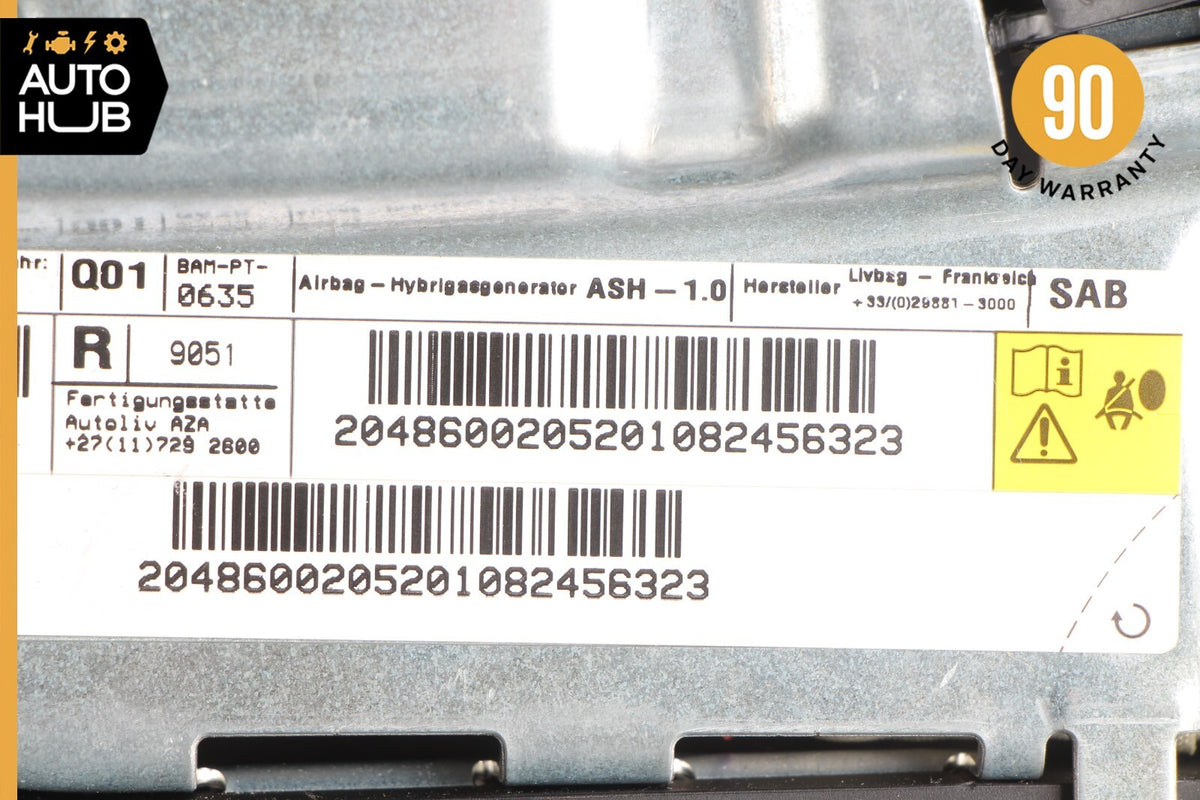 08-15 Mercedes W204 C300 C250 GLK350 Seat Airbag Air Bag SRS Front Right OEM - photo 11