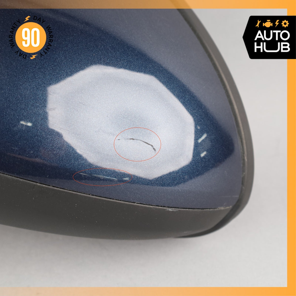 11-14 Porsche Cayenne 958 Left Side Rear View Door Mirror Blue OEM - photo 9
