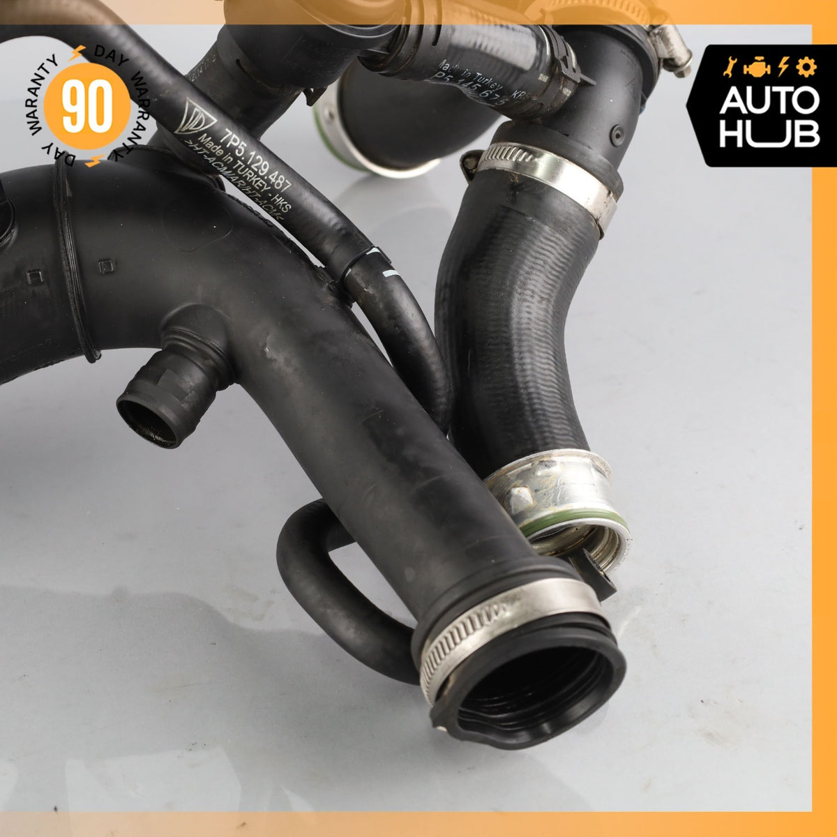 Porsche Cayenne 958 3.6L Left Radiator Intercooler Coolant Hose Set OEM - photo 4