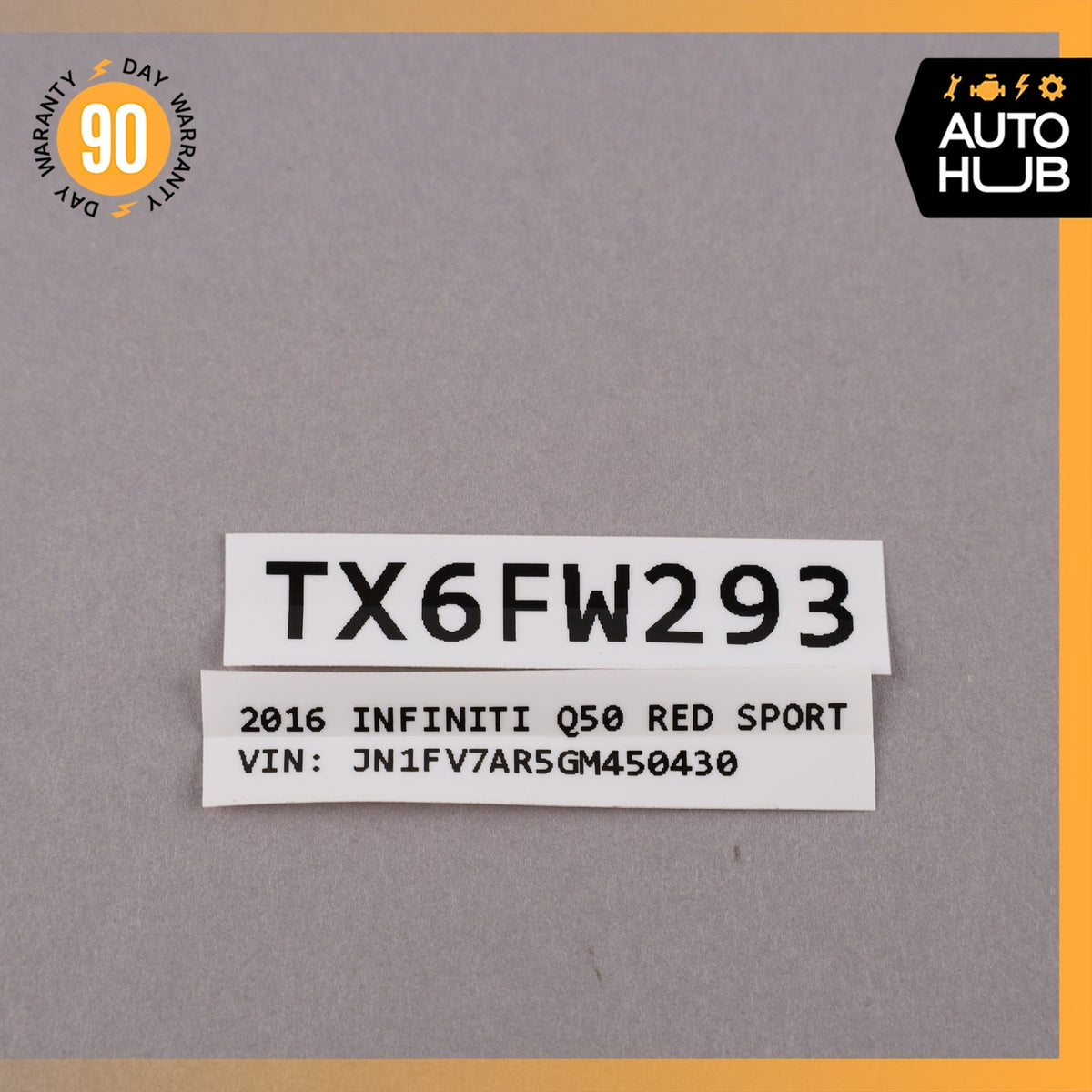 17-24 Infiniti Q50 Red Sport Sedan Rear Trunk Lid Spoiler Lip Wing OEM 85k - photo 22