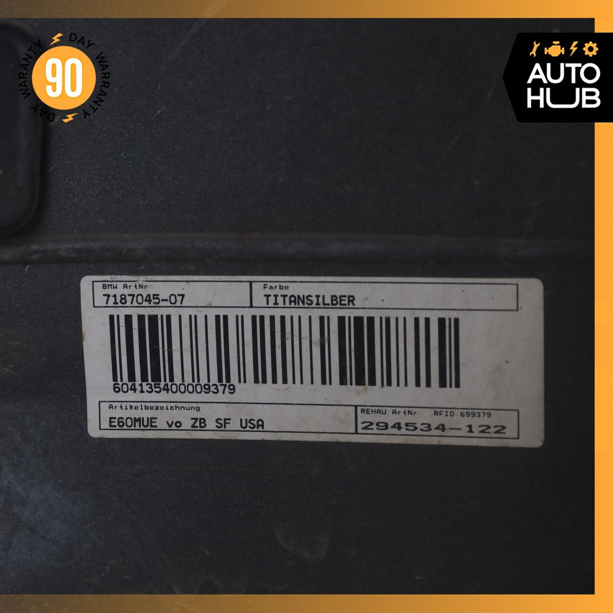 08-10 BMW E60 535i 545i 550i Front Bumper Cover Panel Silver OEM - photo 23