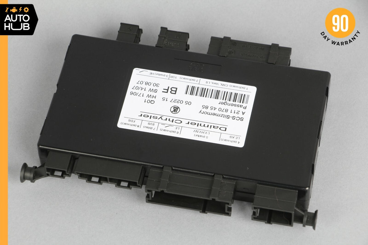 03-12 Mercedes W211 E350 CLS55 AMG SLK350 Front Right Seat Control Module OEM - photo 4
