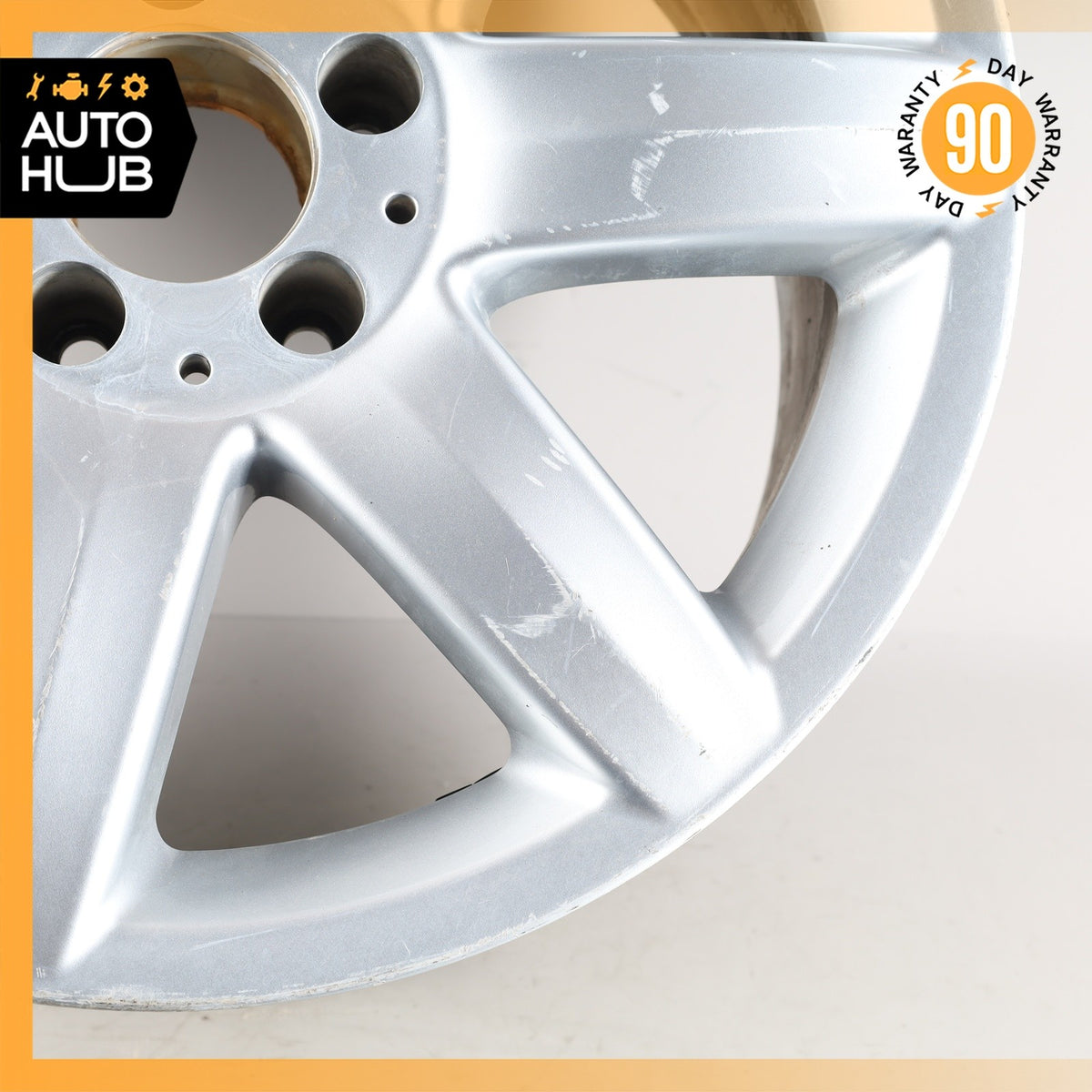 Mercedes R230 SL500 SL600 8.5 X 17 17" Wheel Rim Silver 2304010902 OEM - photo 5