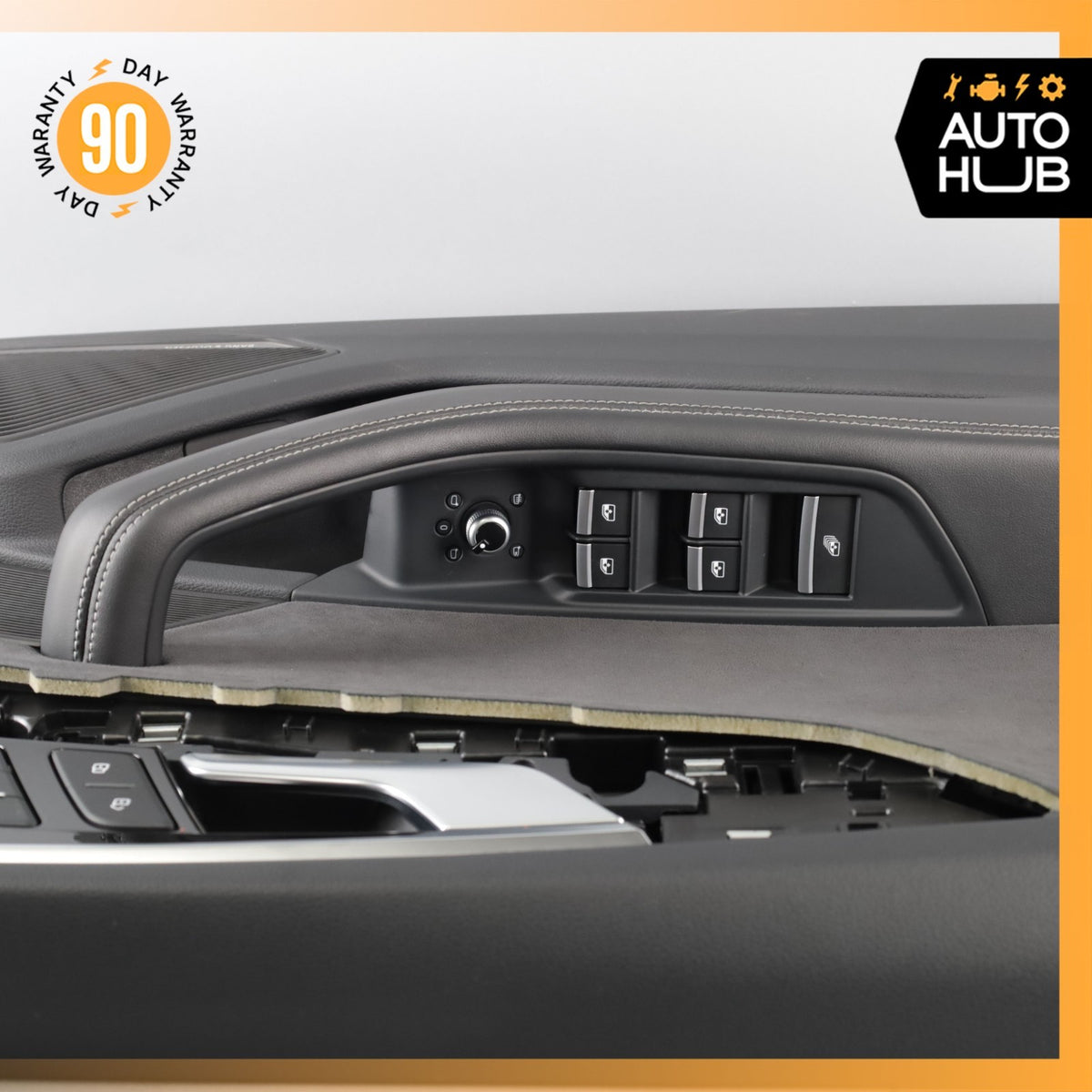 18-25 Audi B9 S5 A5 RS5 Left Door Panel Trim Leather / Suede Black OEM 24k - photo 16
