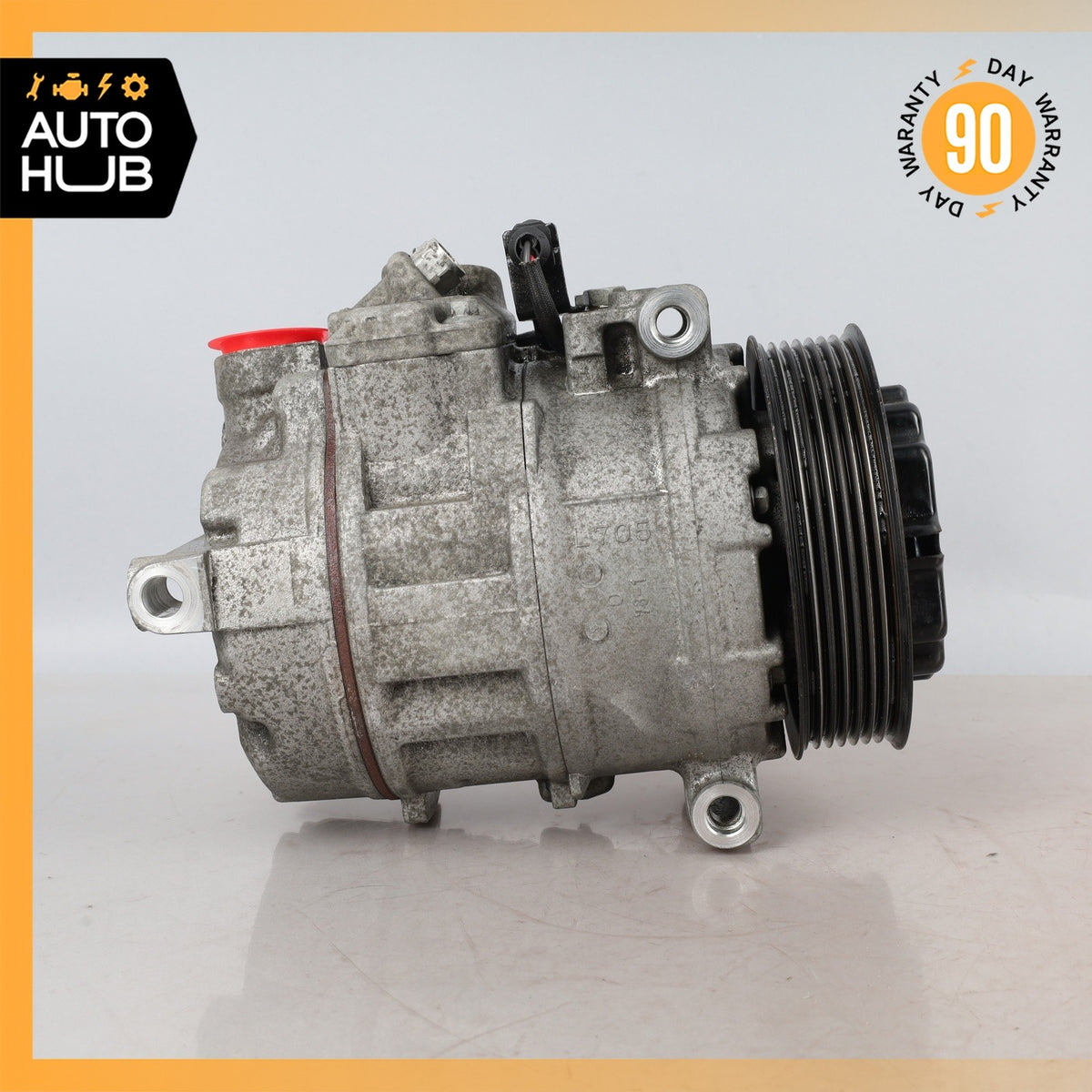 03-06 Porsche Cayenne 955 Turbo 4.5L V8 AC A/C Air Conditioning Compressor OEM - photo 8
