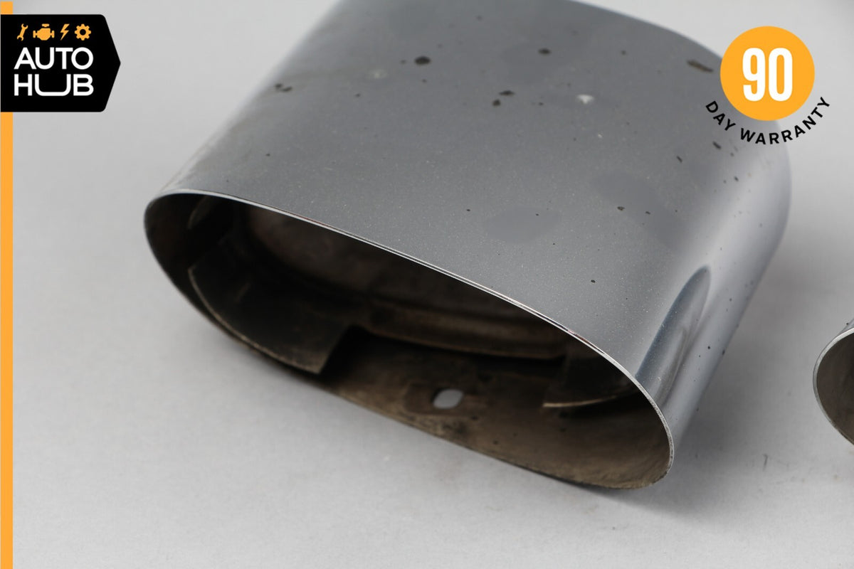 03-08 Mercedes R230 SL500 SL550 SL600 Exhaust Mufflers Muffler Tips Chrome OEM - photo 8