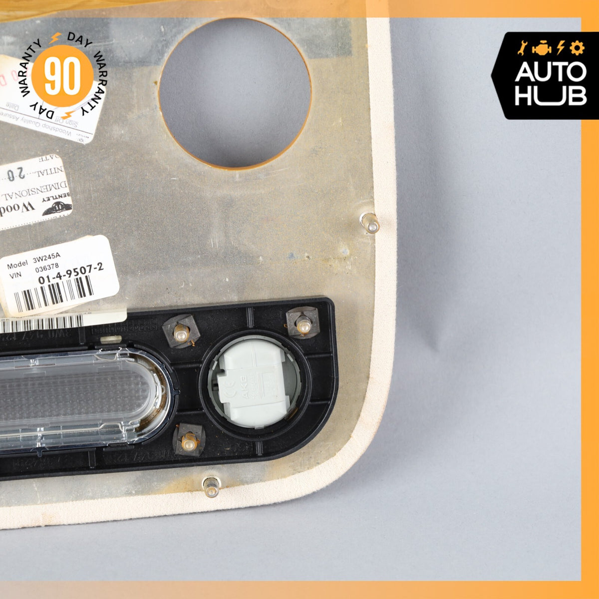 06-13 Bentley Continental Flying Spur Rear Overhead Dome Light Trim Wood OEM 58k - photo 9