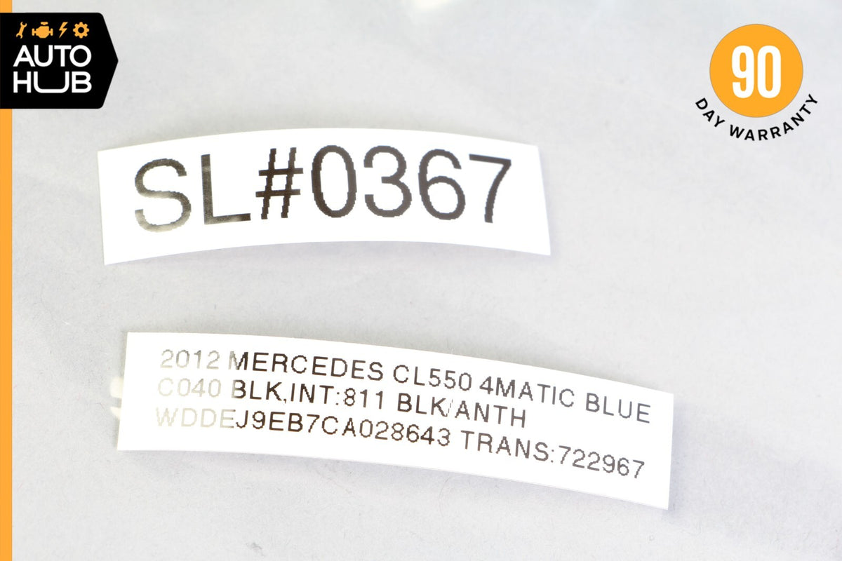 07-14 Mercedes W216 CL550 CL63 AMG Center Console Trim Black 2166800108 OEM 74k - photo 12