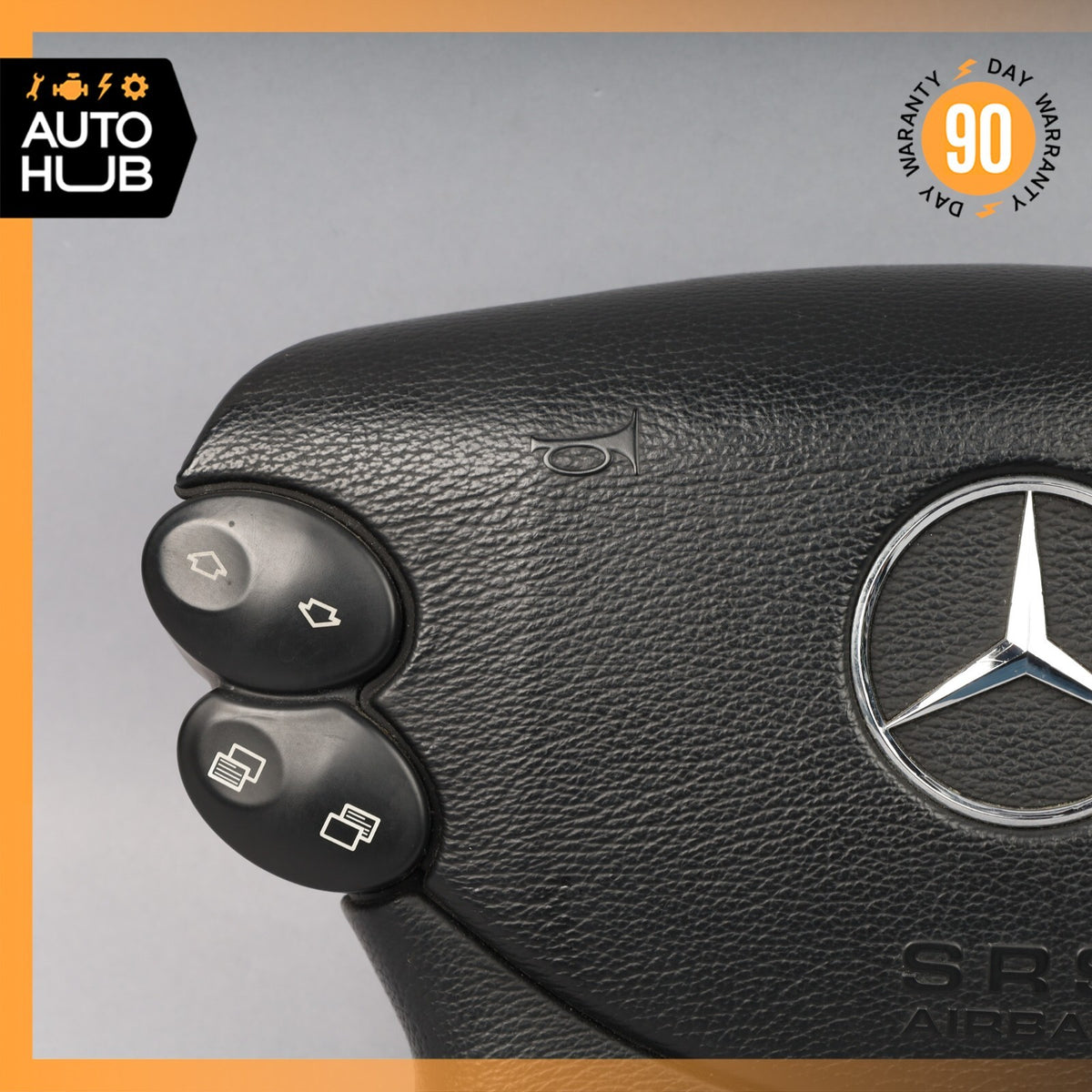Mercedes R230 SL500 SL55 AMG CLK500 E350 Steering Wheel Airbag Air Bag Black OEM - photo 2