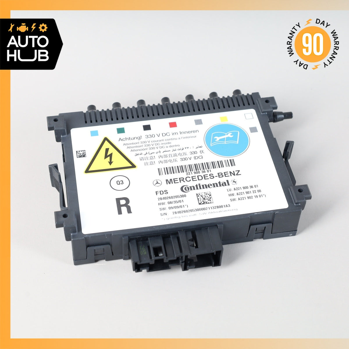 10-13 Mercedes W221 S550 S400 Front Right Seat Dynamic Lumbar Control Module OEM - photo 2
