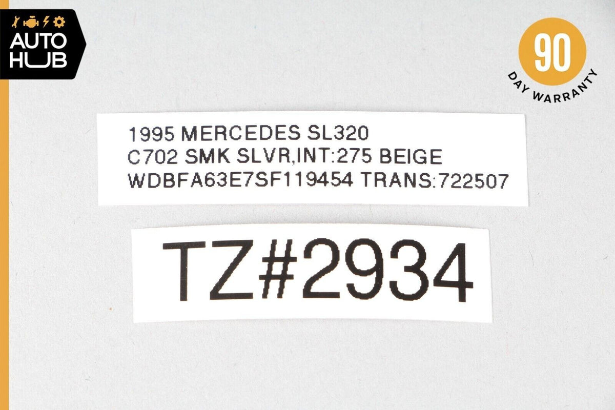 90-95 Mercedes R129 SL320 SL500 500SL Convertible Roll Bar Control Module OEM - photo 12