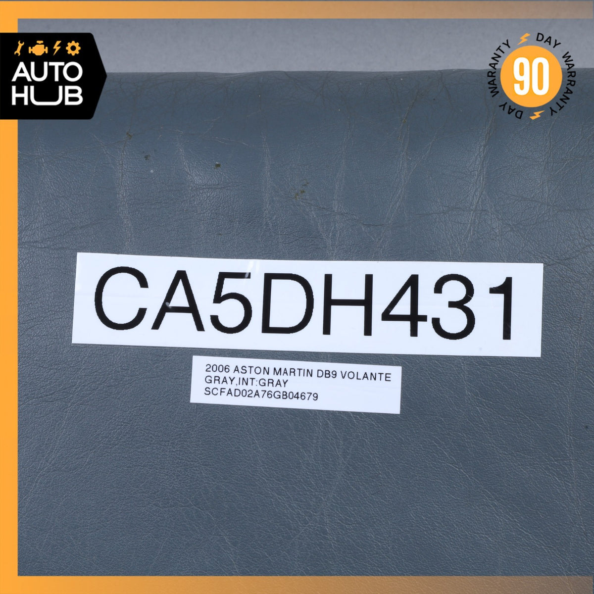 05-06 Aston Martin DB9 Front Right Side Bottom Lower Seat Cushion Blue OEM 34k - photo 23
