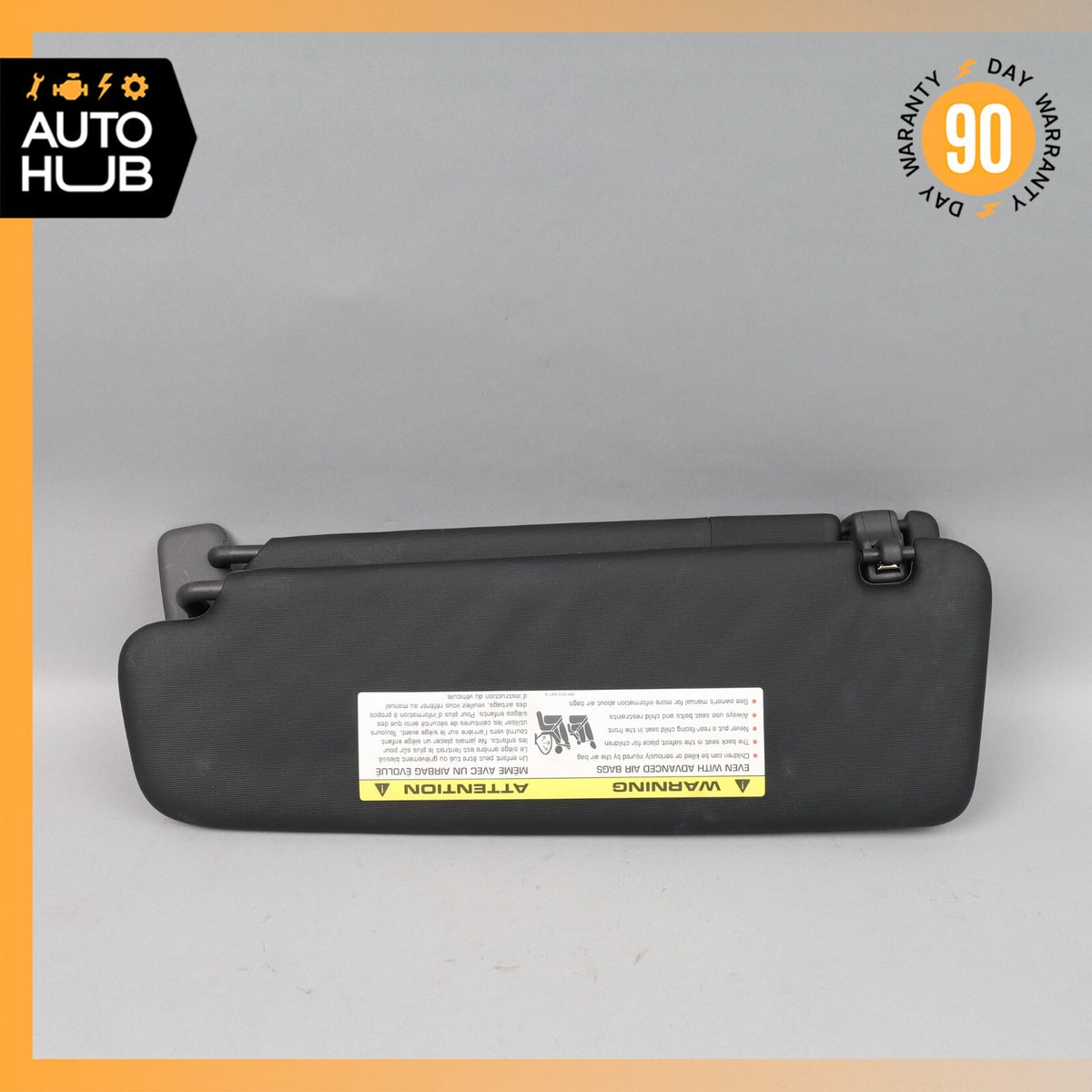11-14 Porsche Cayenne 958 Hybrid S Sun Visor Sunvisor Front Right Side Black OEM - photo 11
