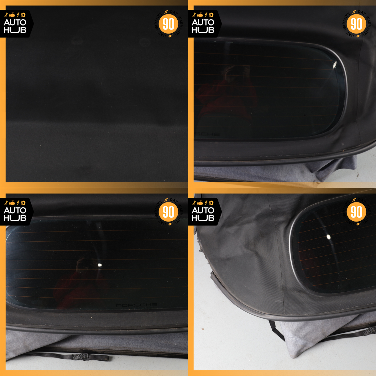 03-04 Porsche Boxster 986 Convertible Soft Top Roof Black OEM 61k - photo 23