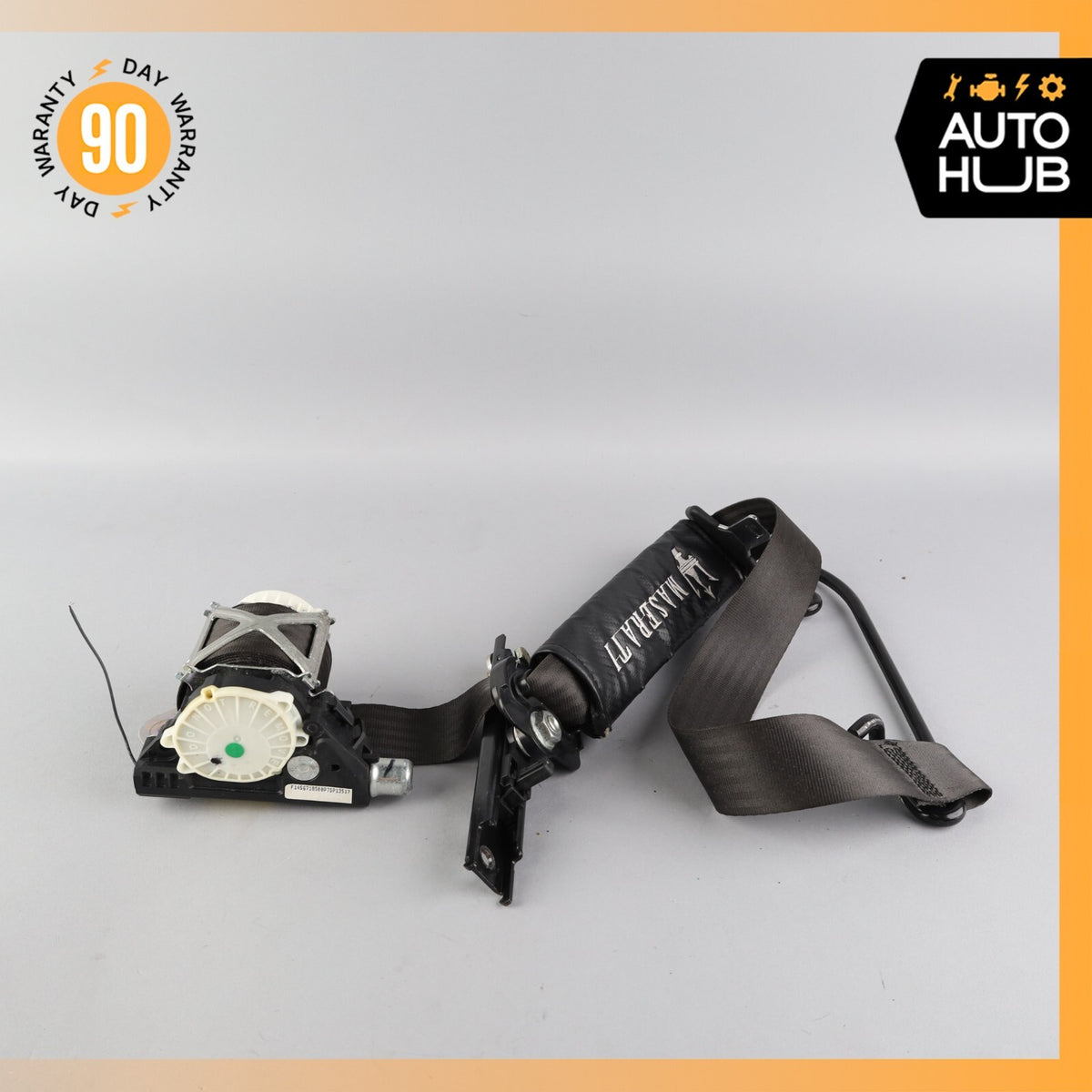 08-19 Maserati GranTurismo M145 Front Right Side Seat Belt Black OEM - photo 21