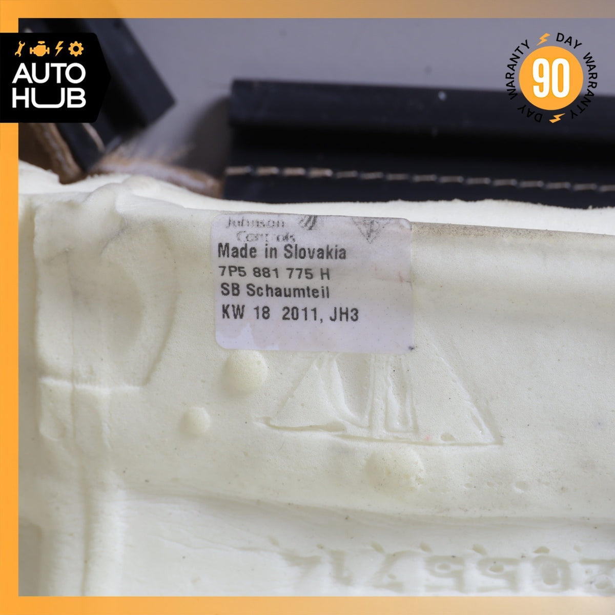 11-18 Porsche Cayenne 958 Front Left Side Seat Upper Cushion Beige OEM - photo 13