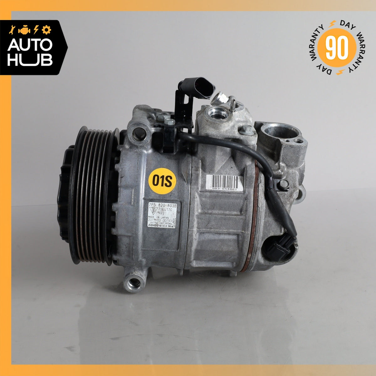 Porsche Cayenne 958 4.8L AC A/C Air Conditioning Compressor 7P5820803B OEM - photo 3