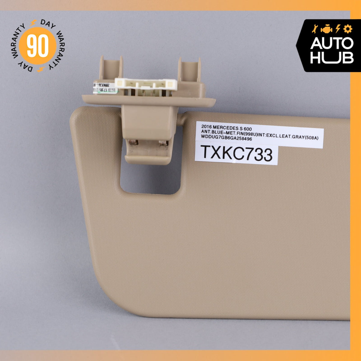 12-16 Mercedes X166 GL450 ML400 Additional Sun Visor Sunvisor Right Side OEM - photo 6