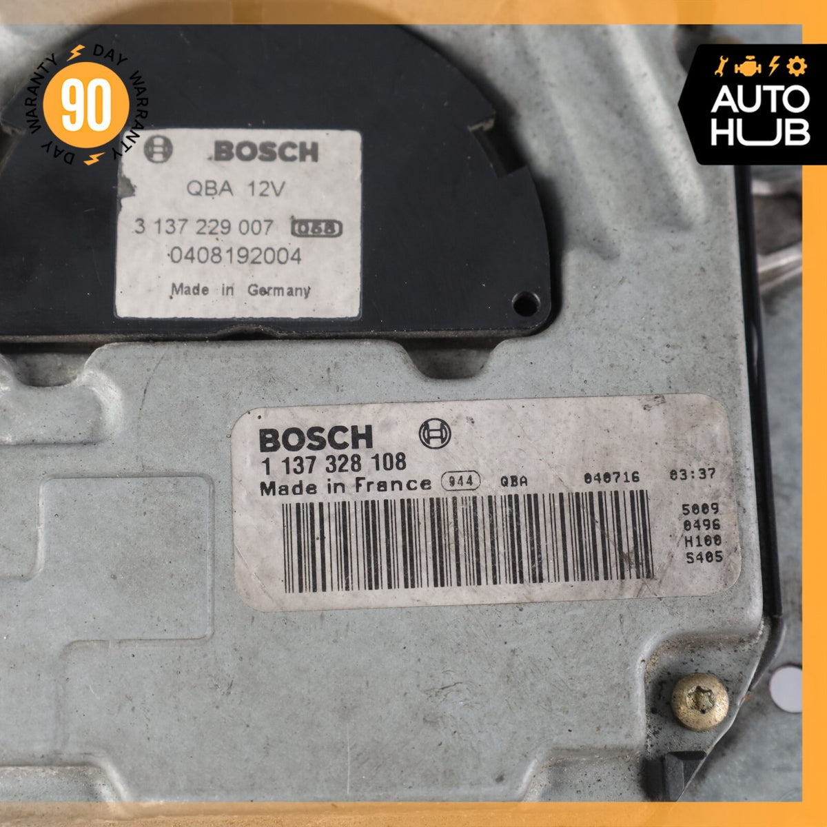 03-12 Mercedes R230 SL500 E350 E55 Engine Cooling Fan Motor Radiator BOSCH OEM - photo 7