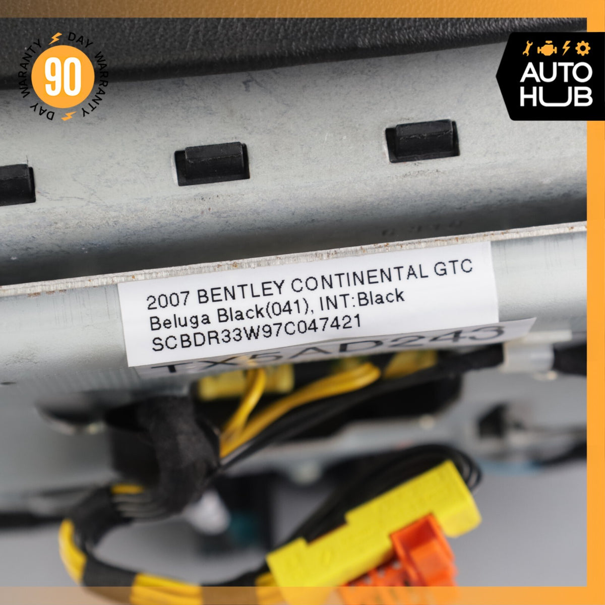 03-13 Bentley Continental GTC Flying Spur Driver Steering Wheel Airbag OEM 52k - photo 16