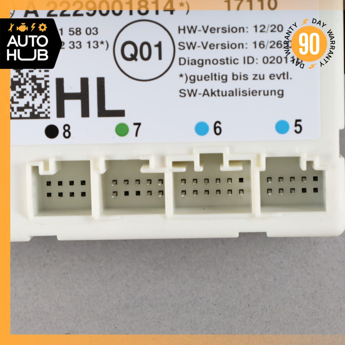 16-19 Mercedes W205 C350e C300 Rear Left Driver Side Door Control Module OEM - photo 5