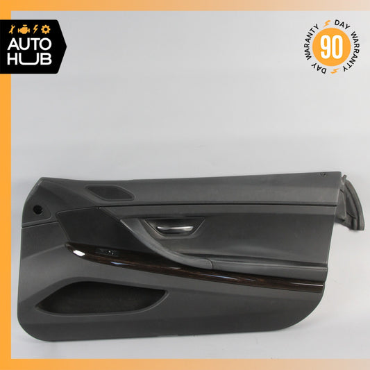 12-18 BMW F12 650i 640i Front Right Passenger Side Interior Door Panel Black OEM - photo 1