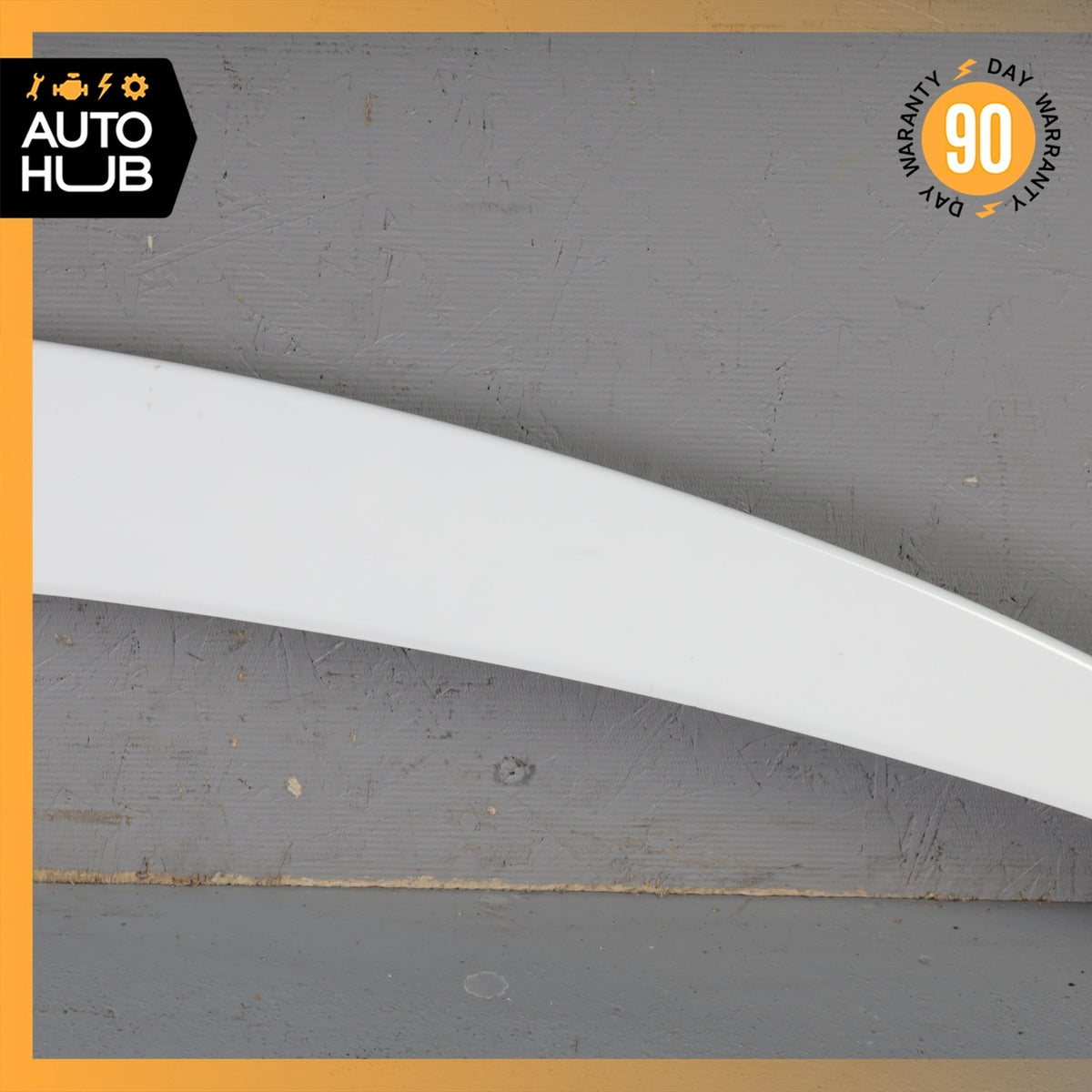 Mercedes W205 C300 C43 AMG Sedan Rear Trunk Lid Spoiler Lip Wing White OEM - photo 2