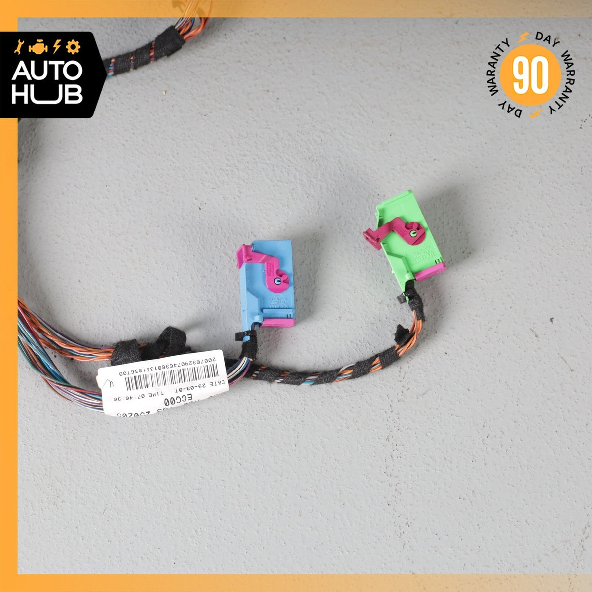 04-07 Bentley Continental GTC GT Dashboard Intrument Cluster Wiring Harness OEM - photo 4