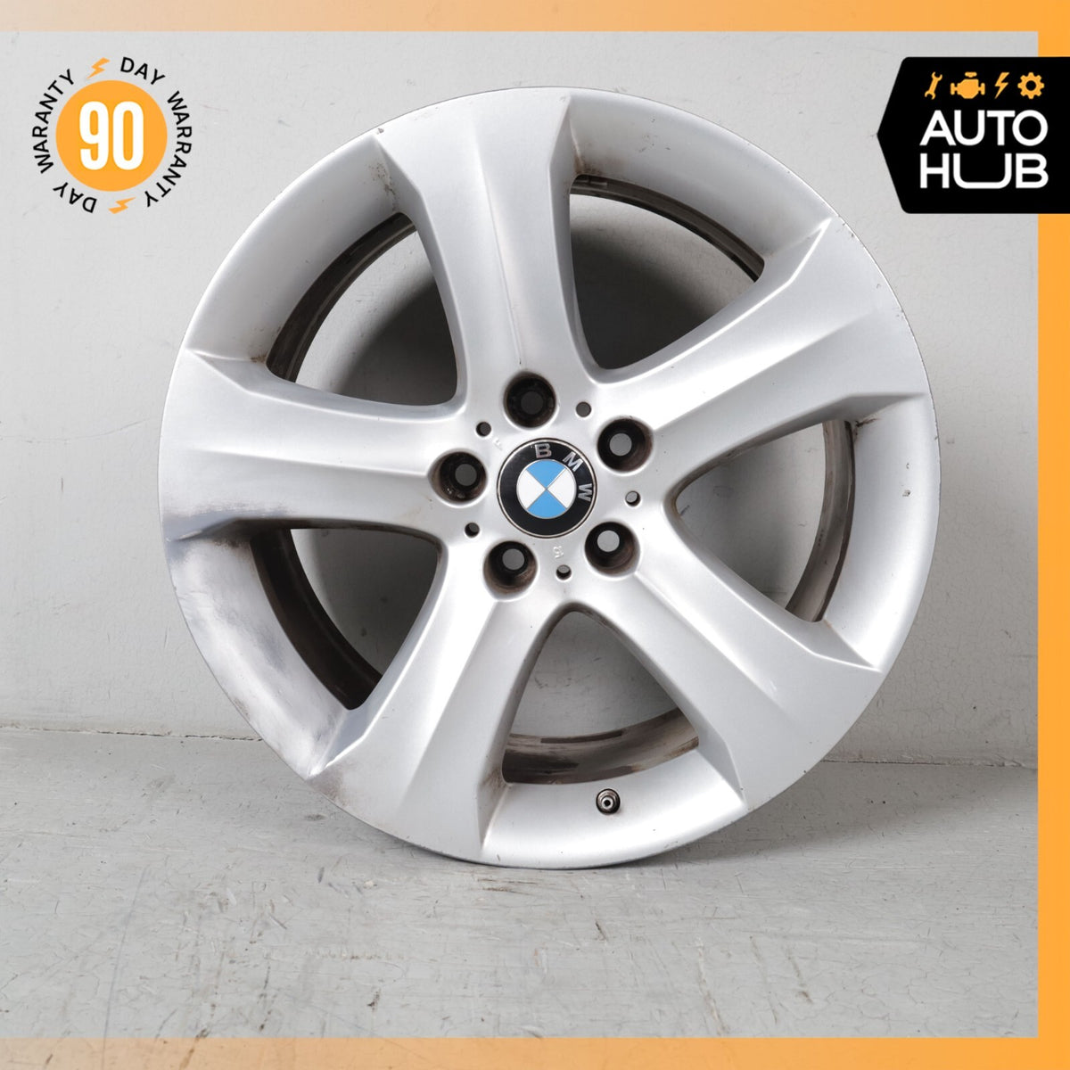 BMW E71 X6 xDrive50i 35i 9 x 19 19" Front Style 258 Wheel Rim Silver 6778586 OEM - photo 1
