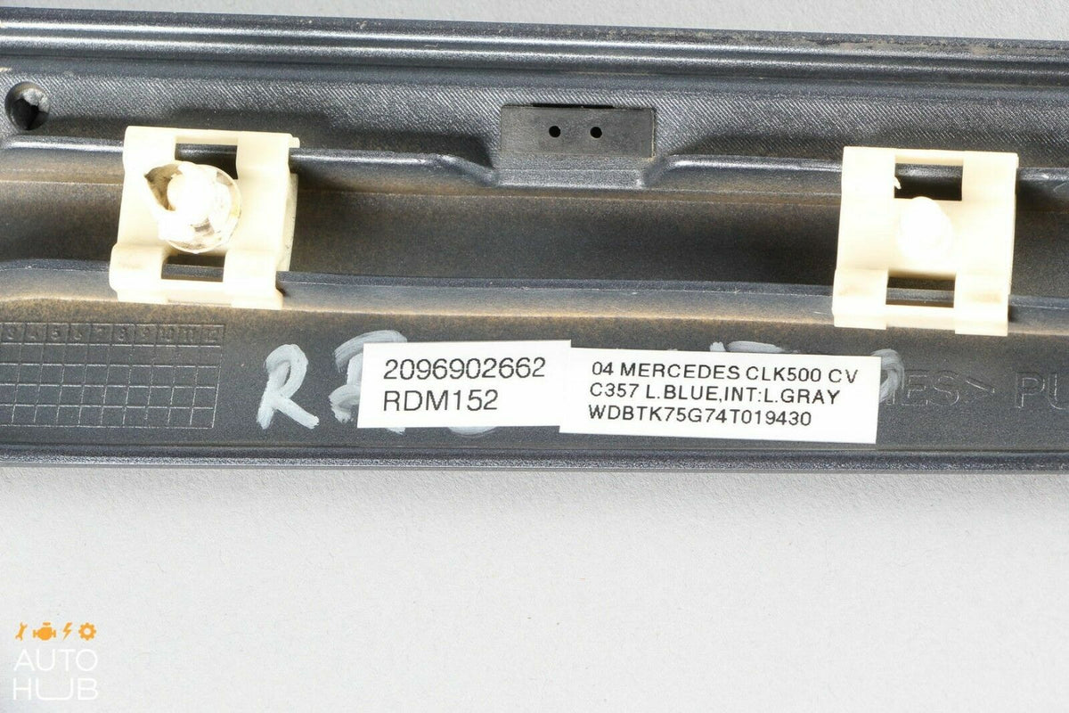 03-09 Mercedes W209 CLK500 CLK350 Rear Right Side Quarter Molding Panel OEM - photo 10