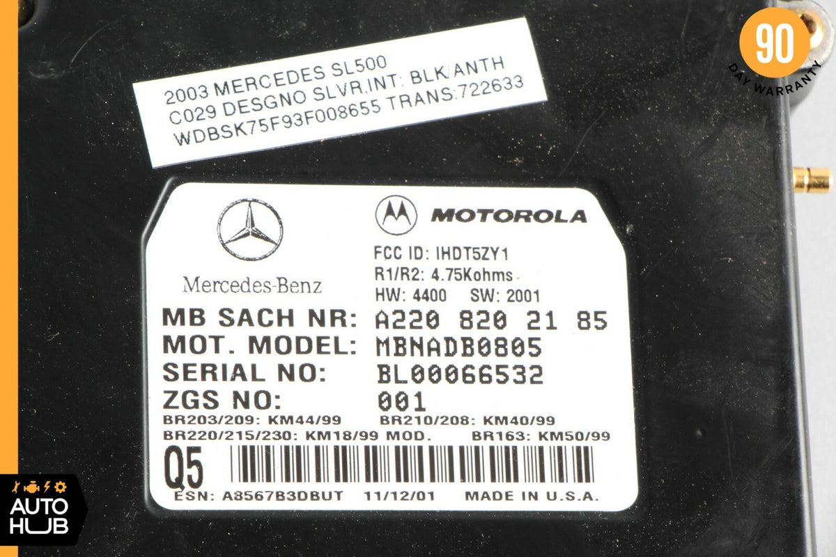00-06 Mercedes W220 SL500 CL500 CLK500 Voice Command Control Module OEM - photo 6