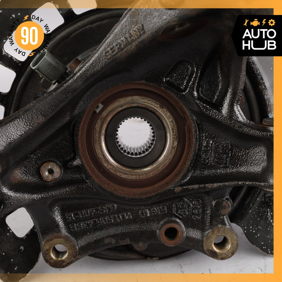 Porsche Cayenne 955 Rear Right Side Spindle Knuckle Hub w/ Shield OEM - photo 13