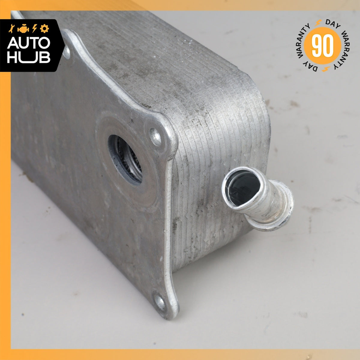 15-18 Porsche Macan 95B S GTS 3.0L V6 Engine Oil Cooler Heat Exchanger OEM 63k - photo 9