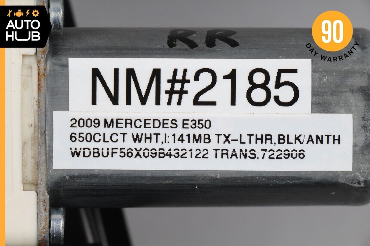03-09 Mercedes W211 E350 E500 E550 Rear Right Side Window Regulator Motor OEM - photo 12