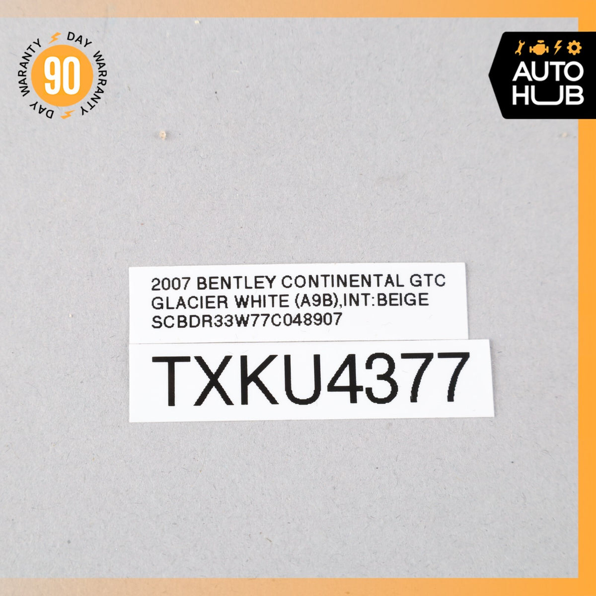 07-11 Bentley Continental GTC Convertible Overhead Dome Light Control OEM 60k - photo 11