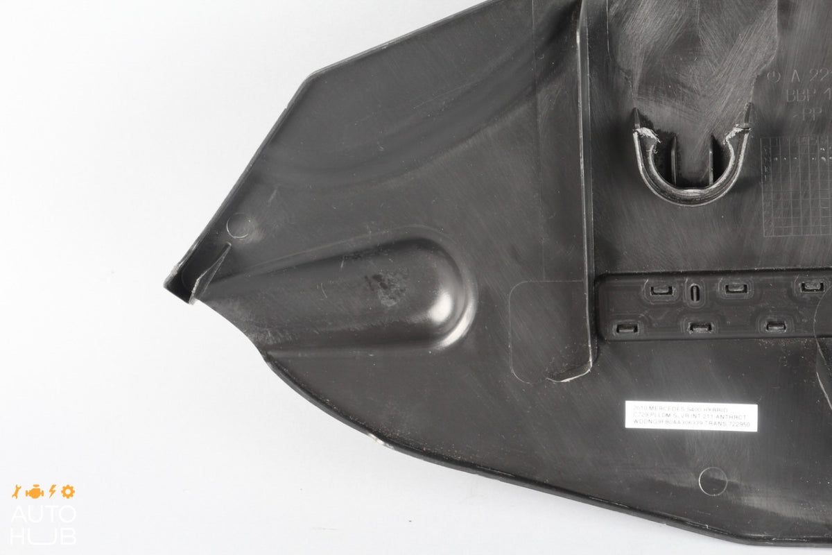10-13 Mercedes W221 S400 Hybrid Right Side Under Hood Cover Guard 2218300213 OEM - photo 9